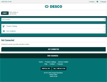 Tablet Screenshot of desco.ca